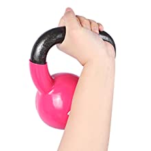Addestramento solido Kettlebell di forza del ghisa del corpo di rosa per l'allenamento domestico della palestra 9