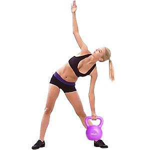 Il ghisa solido Kettlebell della manopola comoda pesa 10lb blu 15lb 20lb 7
