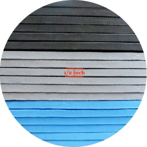 Non slitti l'esercizio nero Mat With di puzzle 1/2» EVA Foam Interlocking Tiles spessa extra 3