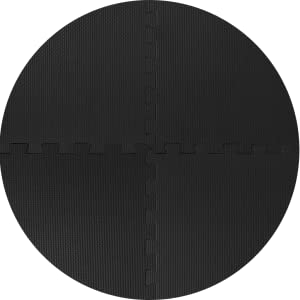 Non slitti l'esercizio nero Mat With di puzzle 1/2» EVA Foam Interlocking Tiles spessa extra 6