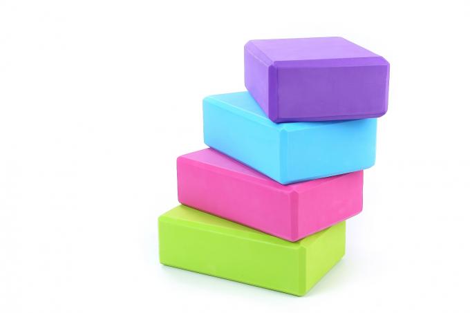 L'yoga riciclata su ordinazione bloccare l'equilibrio dei colori puro ed il supporto migliorano la forza 2