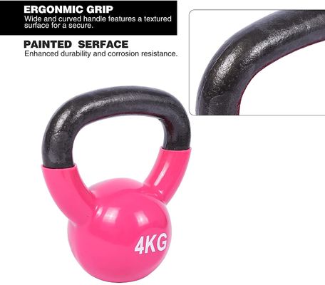 Addestramento solido Kettlebell di forza del ghisa del corpo di rosa per l'allenamento domestico della palestra