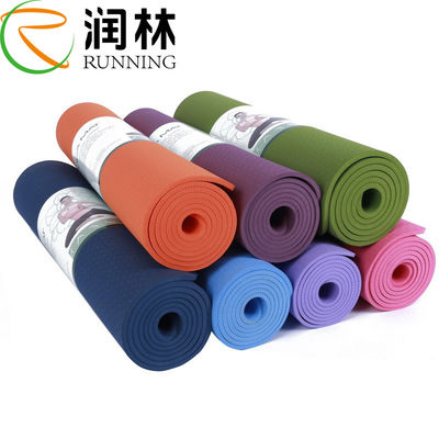 Yoga variopinta Mat Roller With Custom Printed di forma fisica del PVC