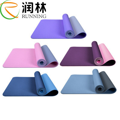 Yoga Mat Recyclable Eco Friendly del TPE dell'OEM 4mm 6mm 8mm 10mm 183cm