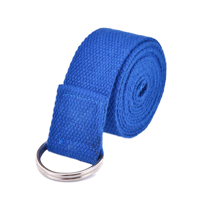 L'allungamento di D Ring Cotton Belt Loops Fitness lega la cinghia su ordinazione di yoga regolabile