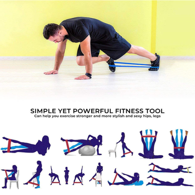 Il ciclo elastico di gomma di forma fisica di sport lega le bande di formazione della resistenza del lattice della palestra di yoga