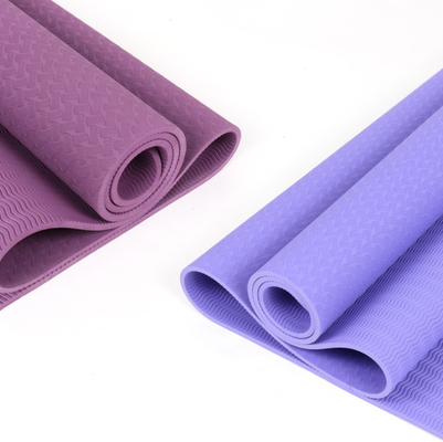 Yoga su ordinazione porpora Mat Eco Friendly del TPE di nuova progettazione 183*61cm