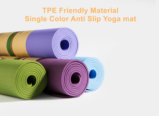 Yoga domestica Mat Anti Skid ECO 1830 * 610 * 6mm amichevoli del TPE di esercizio