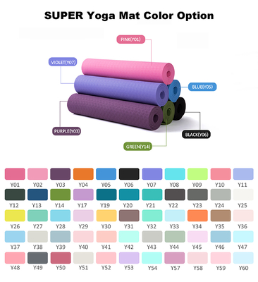 Yoga facile compressiva Mat Foldable Shock Absorbing Eco del TPE amichevole